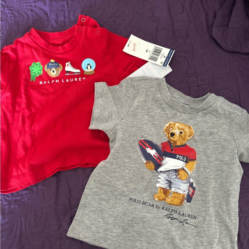 Polo bear Ralph Lauren baby t-shirt 6months